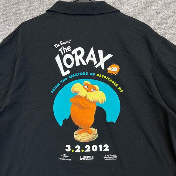 Cinemark Theaters Dr Seuss' The Lorax Polo Shirt Movie Theater Employee 2012 - Picture 2 of 10